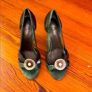 Charles David open toe heels